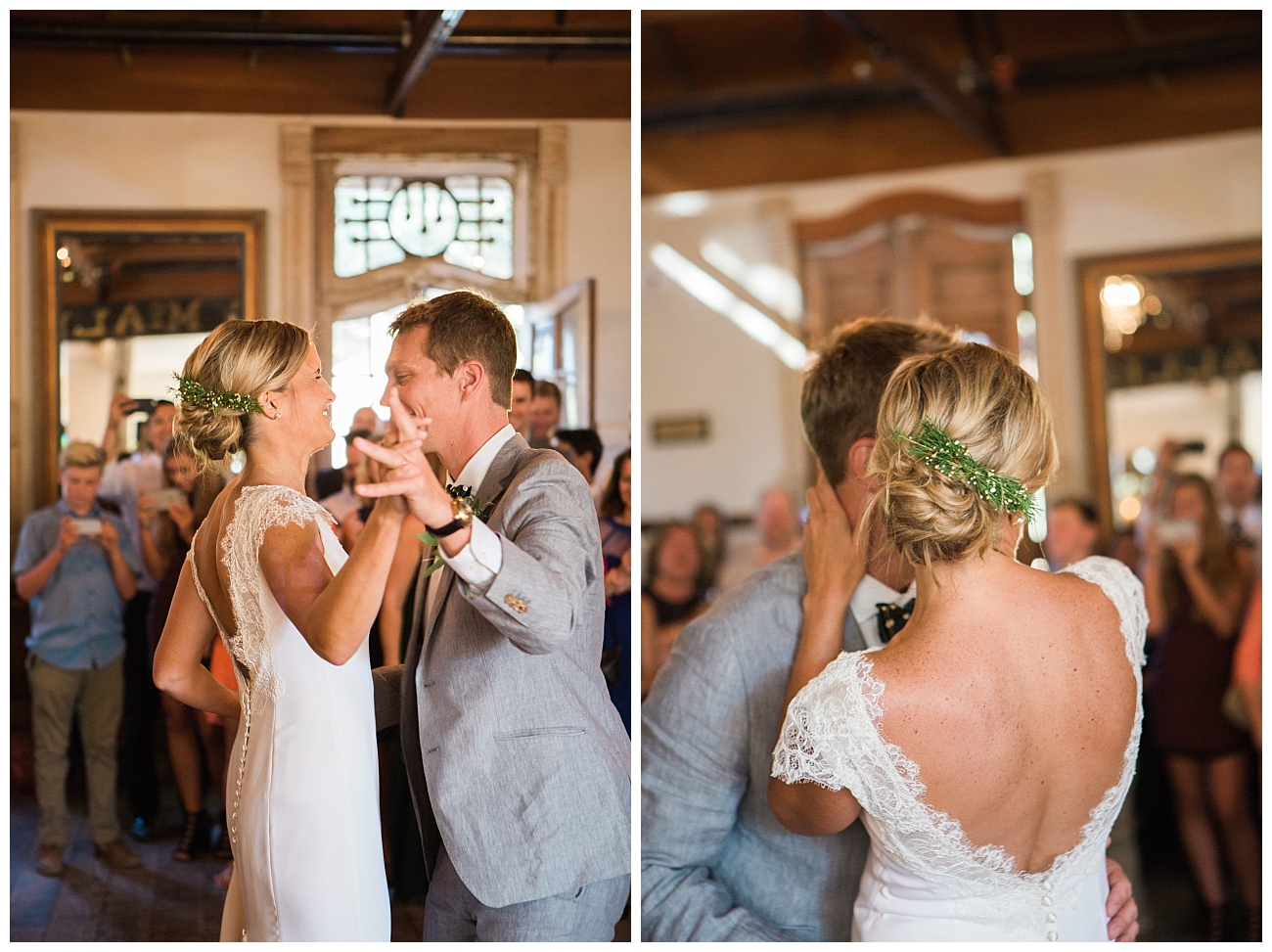 bride and groom first dance triple s ranch napa wedding