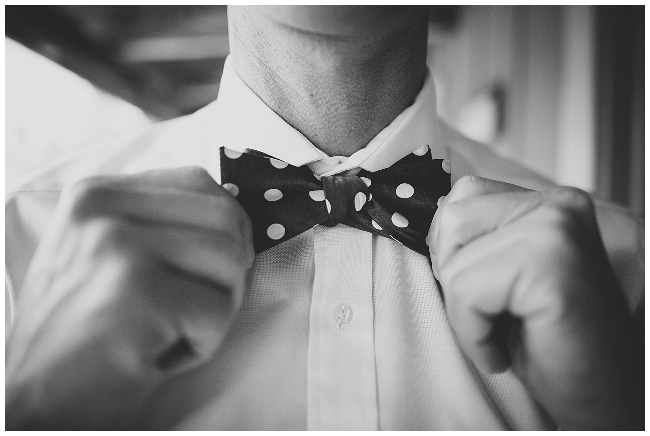 groom bow tie getting ready triple s ranch napa wedding