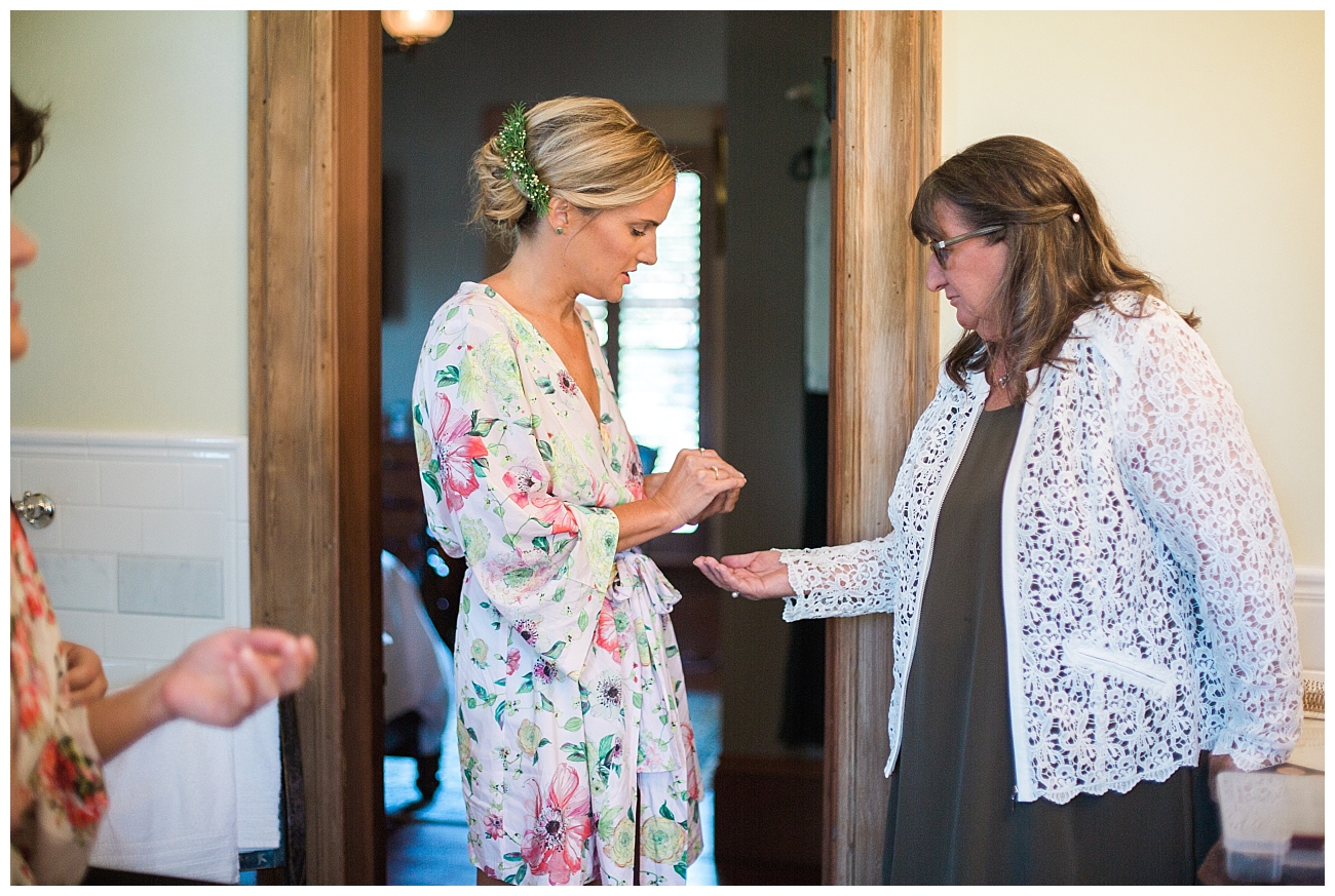 bride getting ready triple s ranch napa wedding