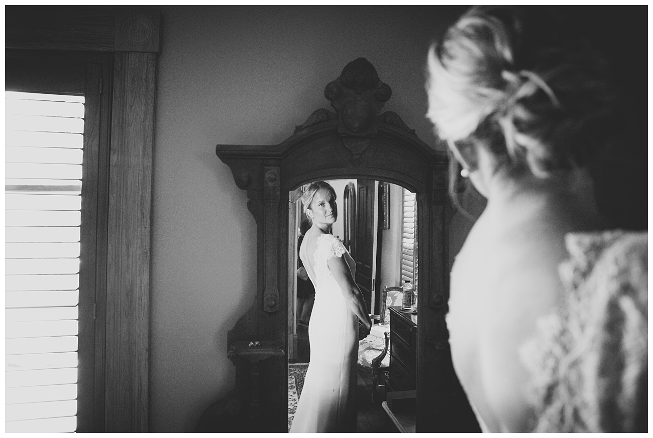 bride getting ready triple s ranch napa wedding