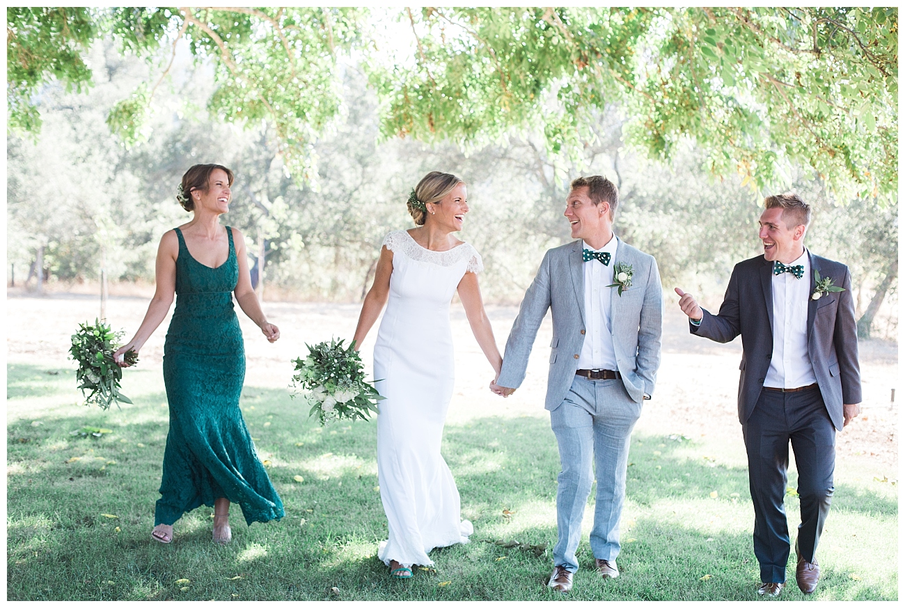 wedding party triple s ranch napa wedding