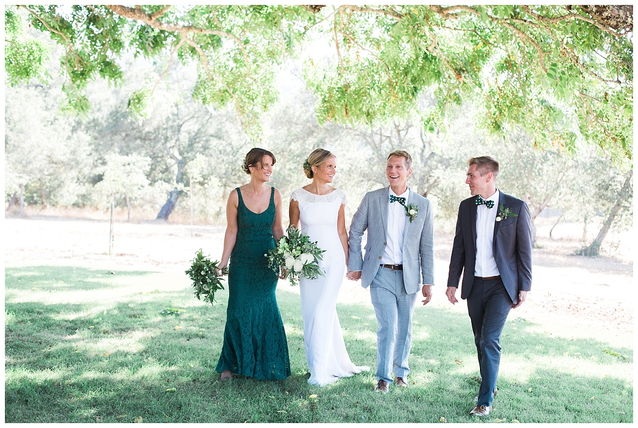 wedding party triple s ranch napa wedding