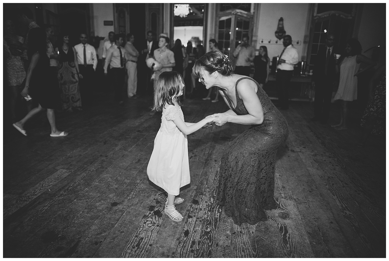 maid of honor flower girl at reception triple s ranch napa wedding