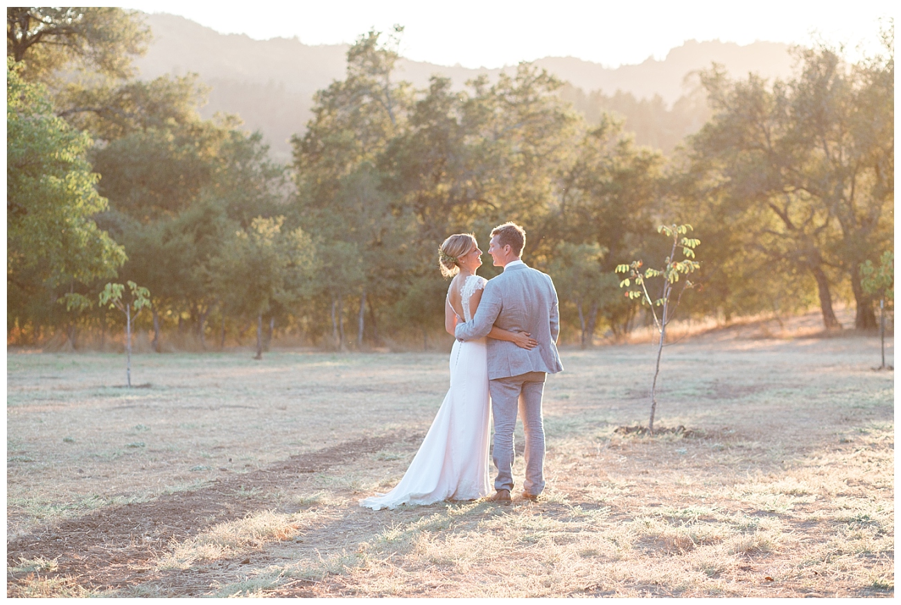 bride and groom married at triple s ranch napa wedding